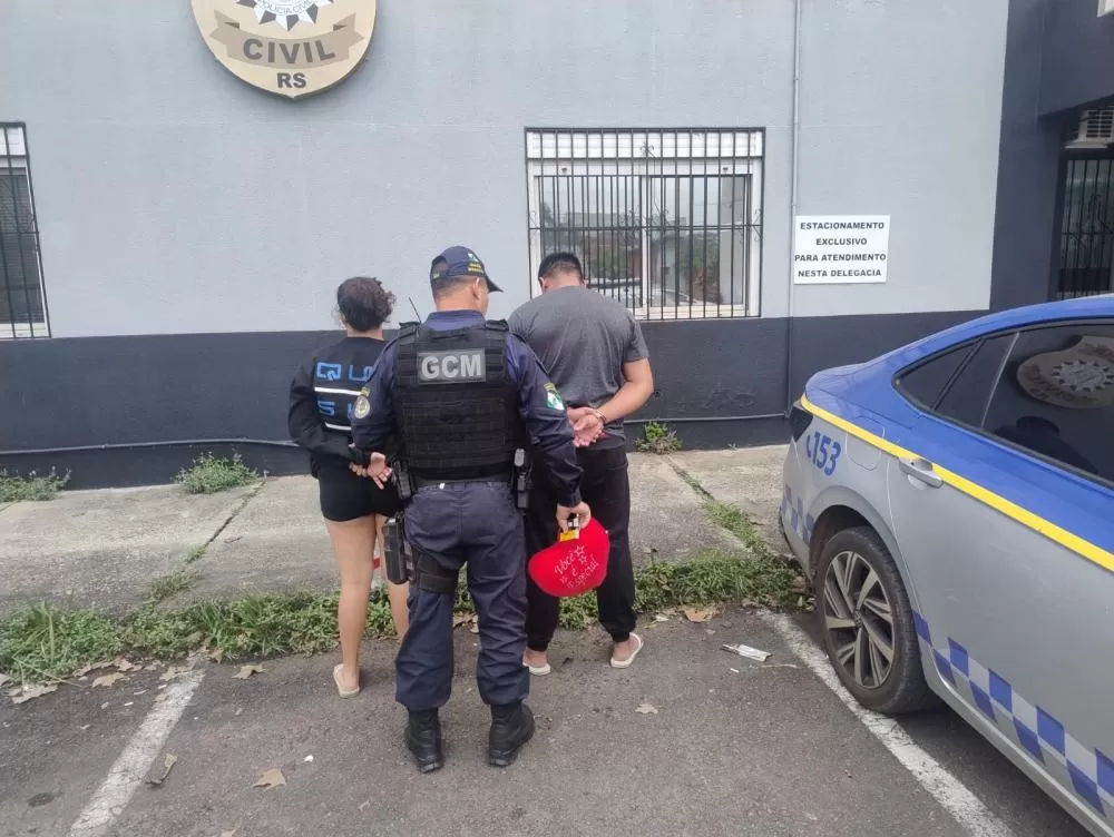 Casal é preso em flagrante por tele entrega de drogas em Estância Velha